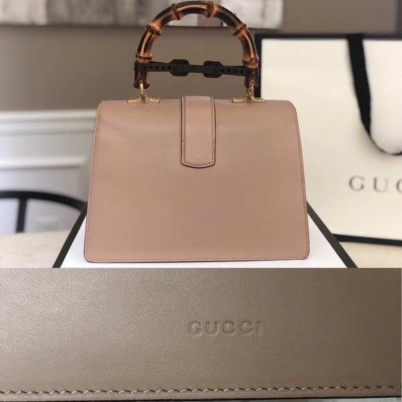 Nude medium bamboo top handle Dionysus - Picture 3 of 8